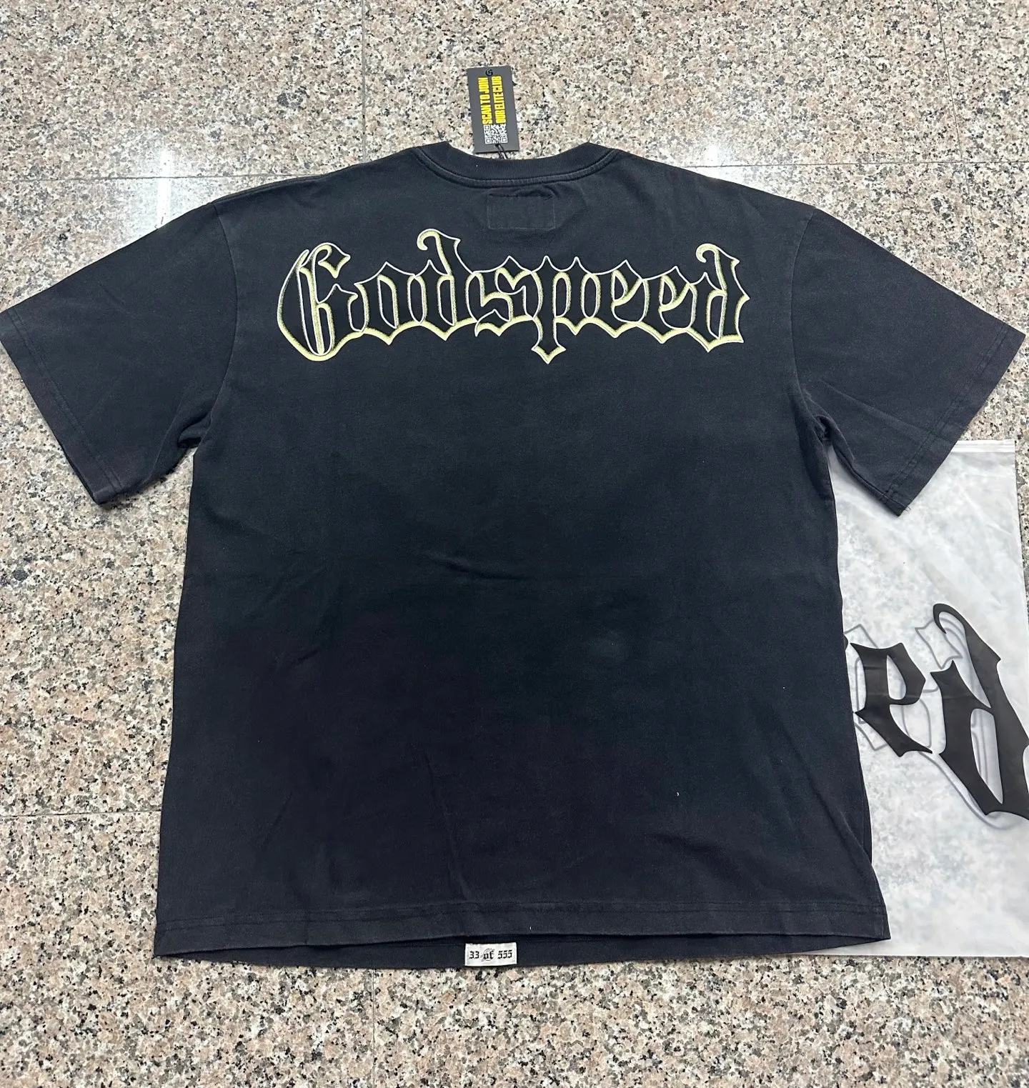 6137# Washed black I P116 Real stock (American fashion niche) Godspeed cross-border American rock street washed retro style short-sleeved T (craft printing) Fabric (fabric): 32 counts combed double yarn 250 grams weight Size (size): S-M-L-XL Color (colour): Washed black