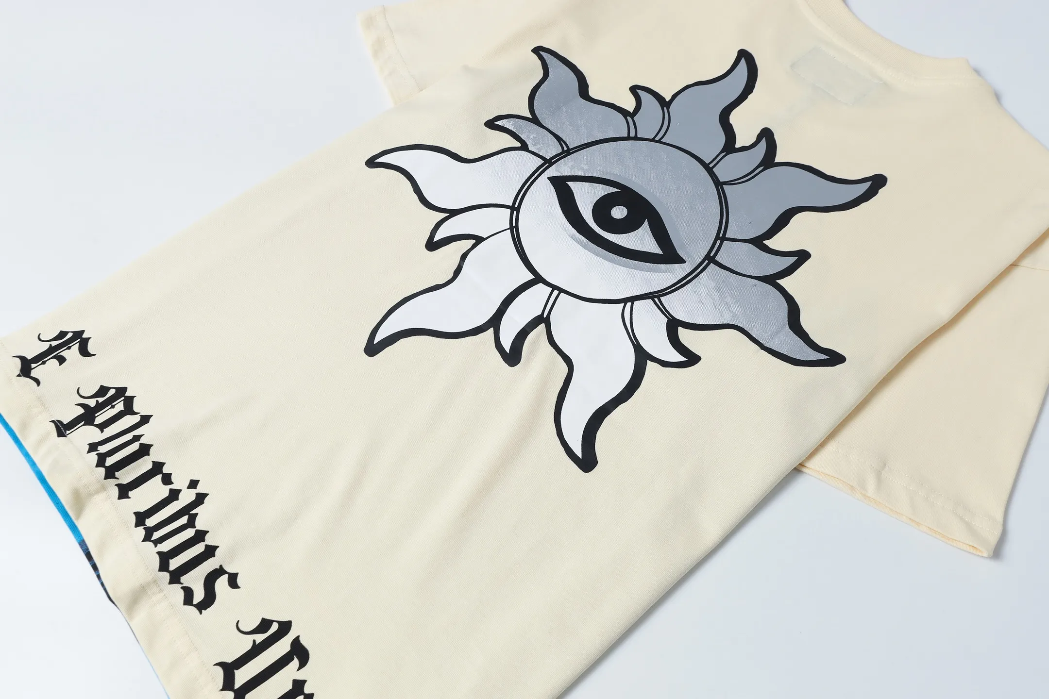 5085#apricot color | P 104 Godspeed cross-border American rock and roll street washed retro style short-sleeved T (craft print) fabric (fabric): 32 count combed double yarn 240 grams weight code number (size): S-M-L-XL color (colour): apricot 👉