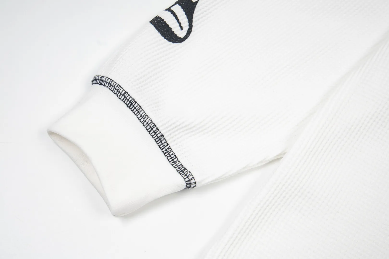 G61# GodSpeed ​​printed waffle long sleeve S-XL size black, apricot, white P130