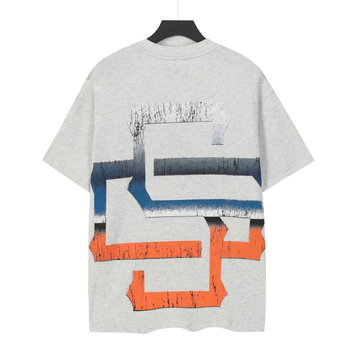 5106# light gray | P106 Godspeed cross-border American rock and roll street washed retro style short-sleeved T (craft printing) fabric (fabric) 32 counts combed double yarn 240 grams weight code number (size): S-M-L-XL color (colour): light gray