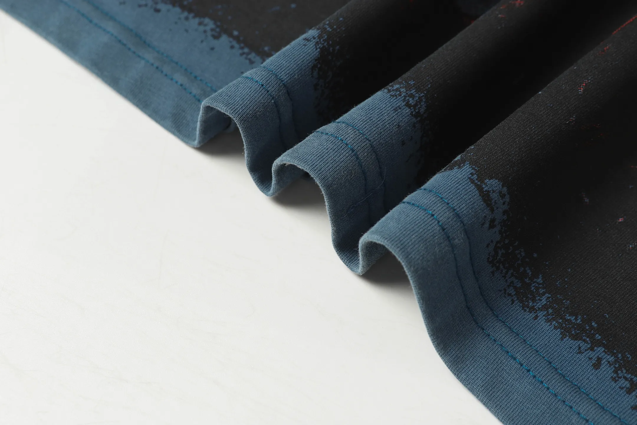 6001# washed denim blue (increased color) P116 godspeed cross-border European and American style street brand pure cotton T-shirt Fabric (fabric): 32 counts 250g washed combed double yarn pure cotton Size (size): S-M- L- X L Color (colour): washed denim blue/washed black