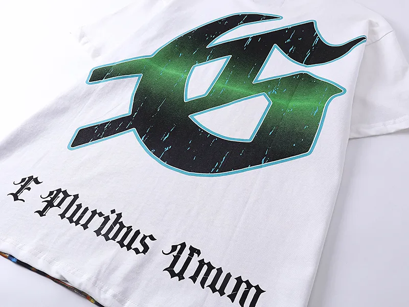 3013# P110 Real shot Godspeed American fashion rock street retro loose printed cotton short sleeves Fabric: 240g 32 count fine cotton double yarn pure cotton Color: off-white Size: S M L XL