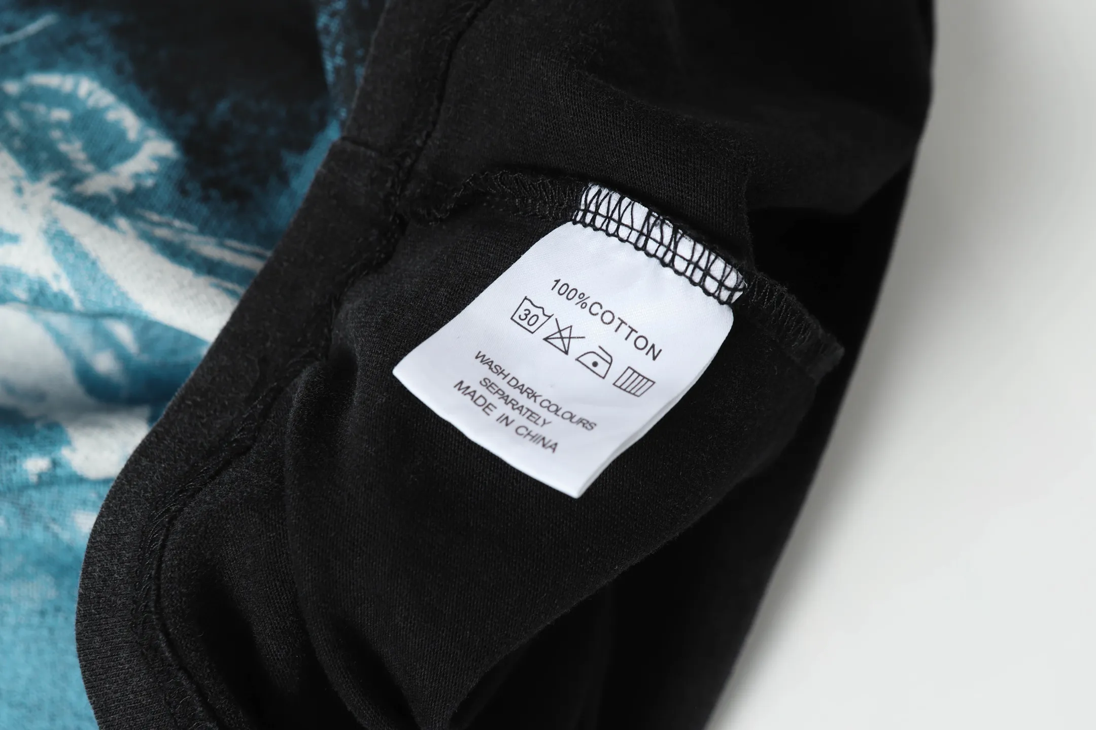 6038#washed black｜P116 Godspeed cross-border American rock and roll street washed retro style short-sleeved T (craft printing) fabric (fabric): 32 count combed double yarn 250g weight size (size): S-M-L-XL color (colour): washed black 👉