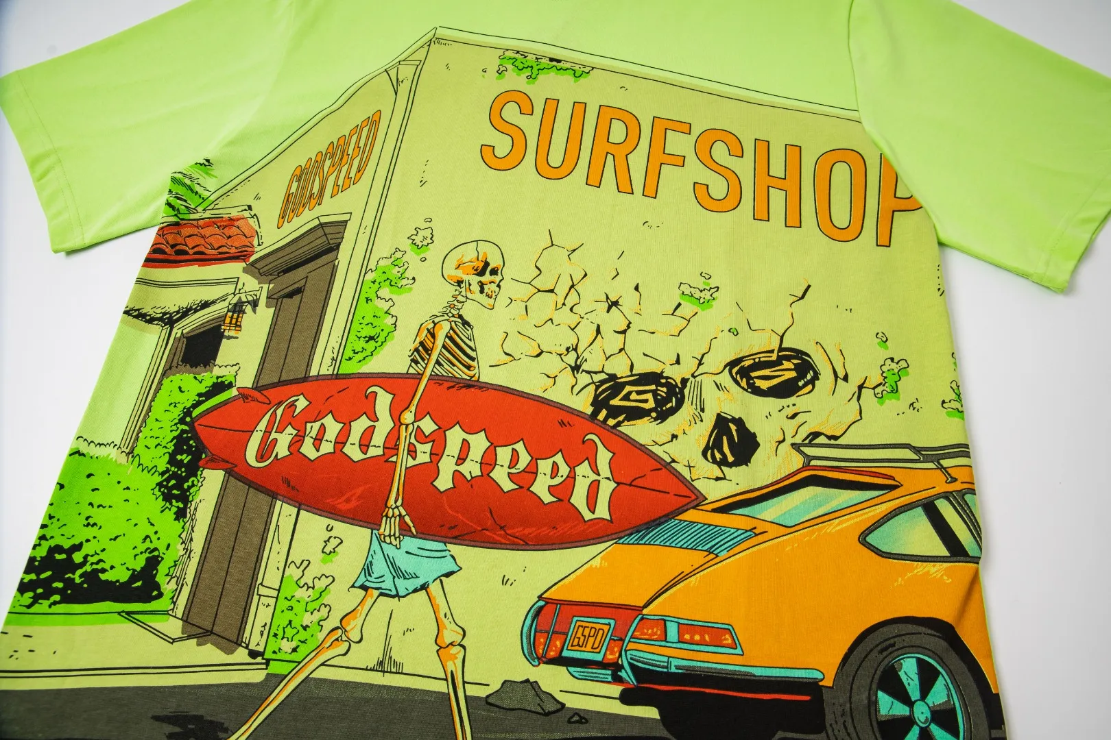 G28# GodSpeed ​​HD Printed Short Sleeve S-XL Green P106