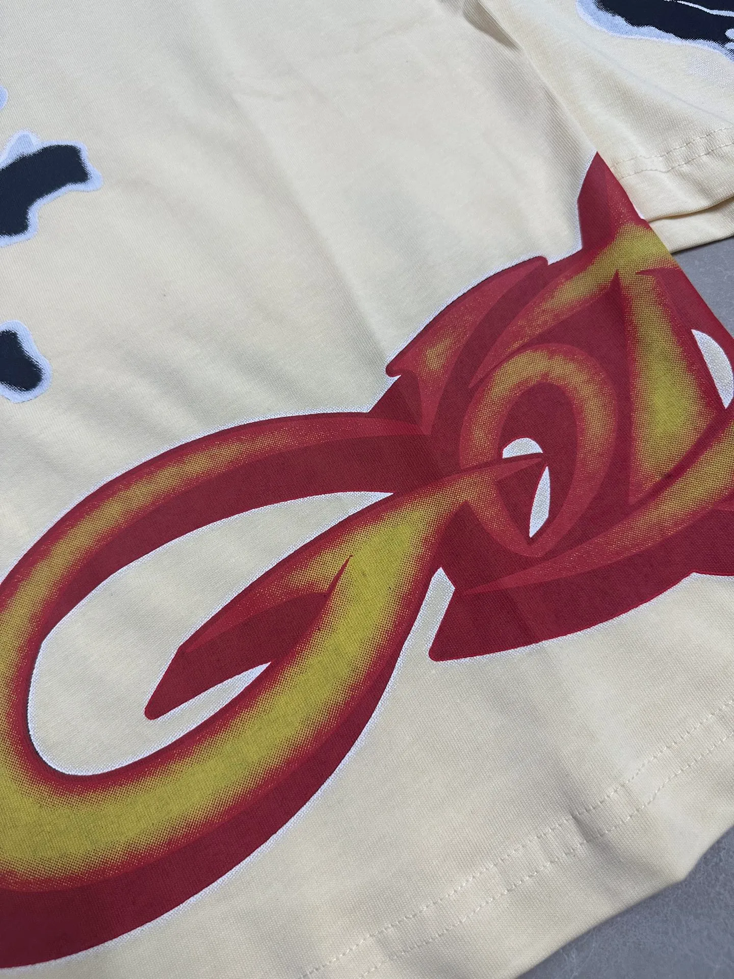 5315#｜Apricot I P104 Godspeed cross-border American rock and roll street washed retro style short-sleeved T (craft printing) fabric (fabric) 32 counts combed double yarn 240 grams weight code number (size): S-M-L-XL color (colour): apricot