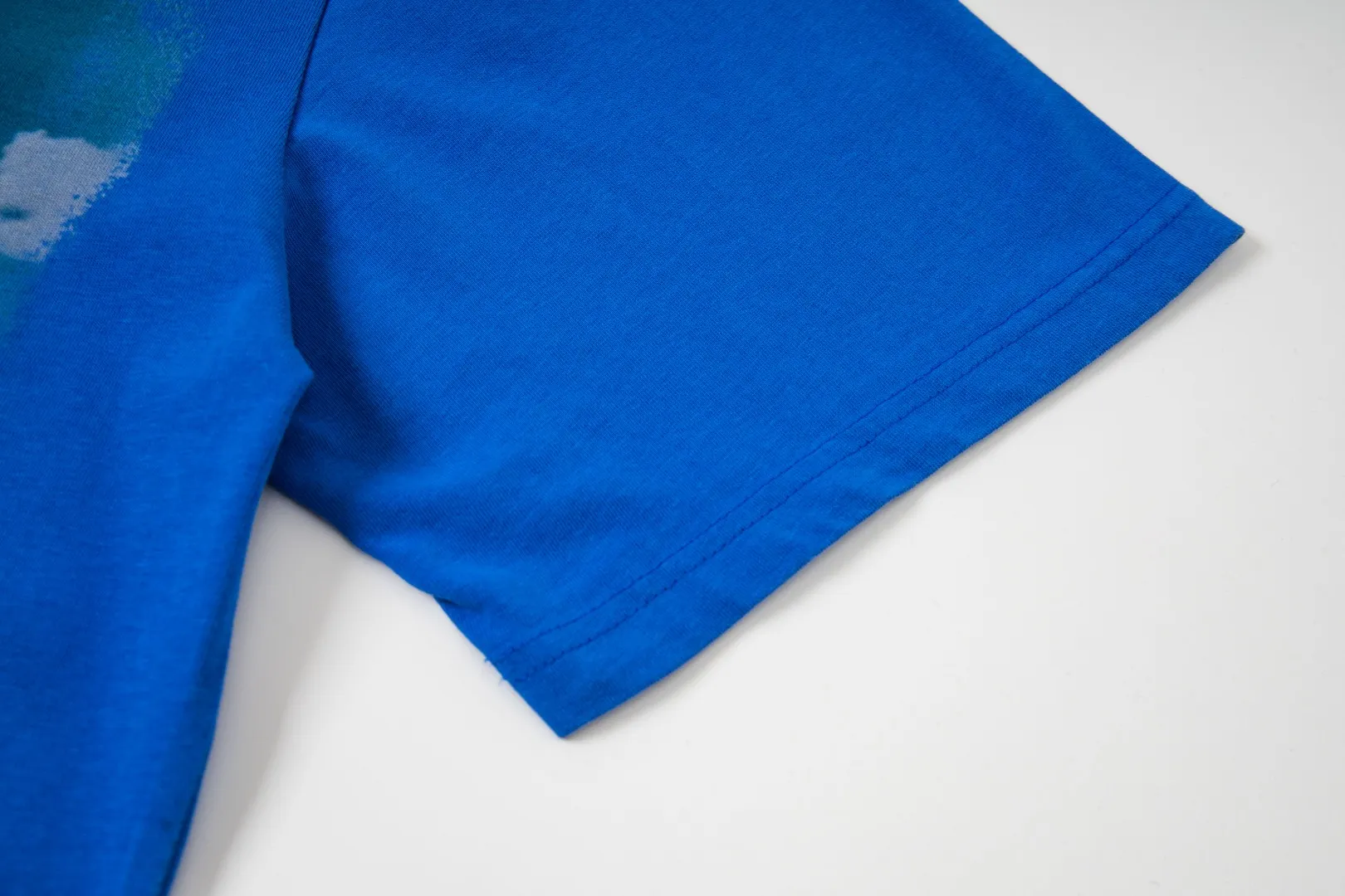 G26# GodSpeed ​​White Ink Direct Print Short Sleeve S-XL Blue (Washed) P126