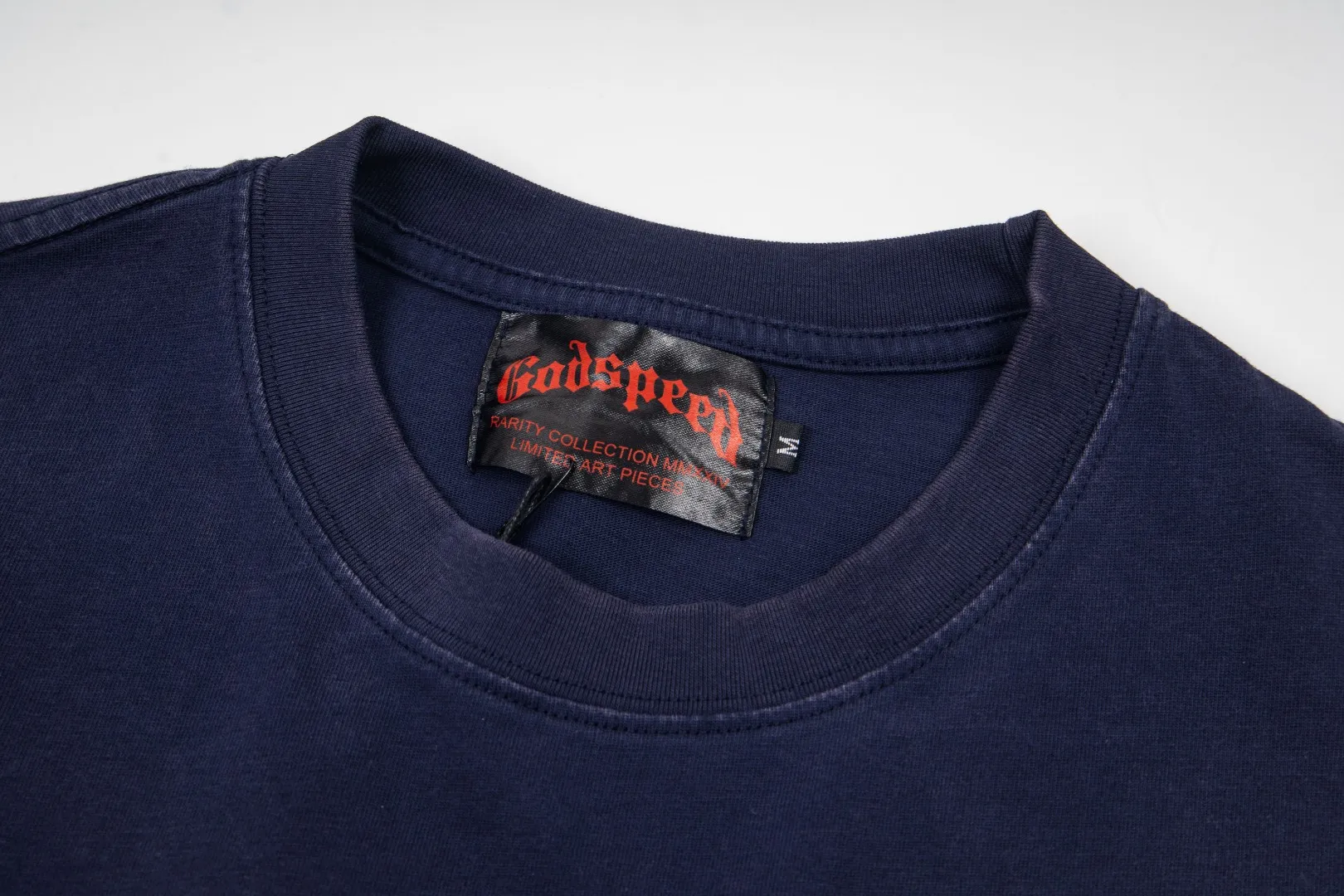 G68# GodSpeed ​​white ink direct spray washable short sleeves S-XL size black red blue P126