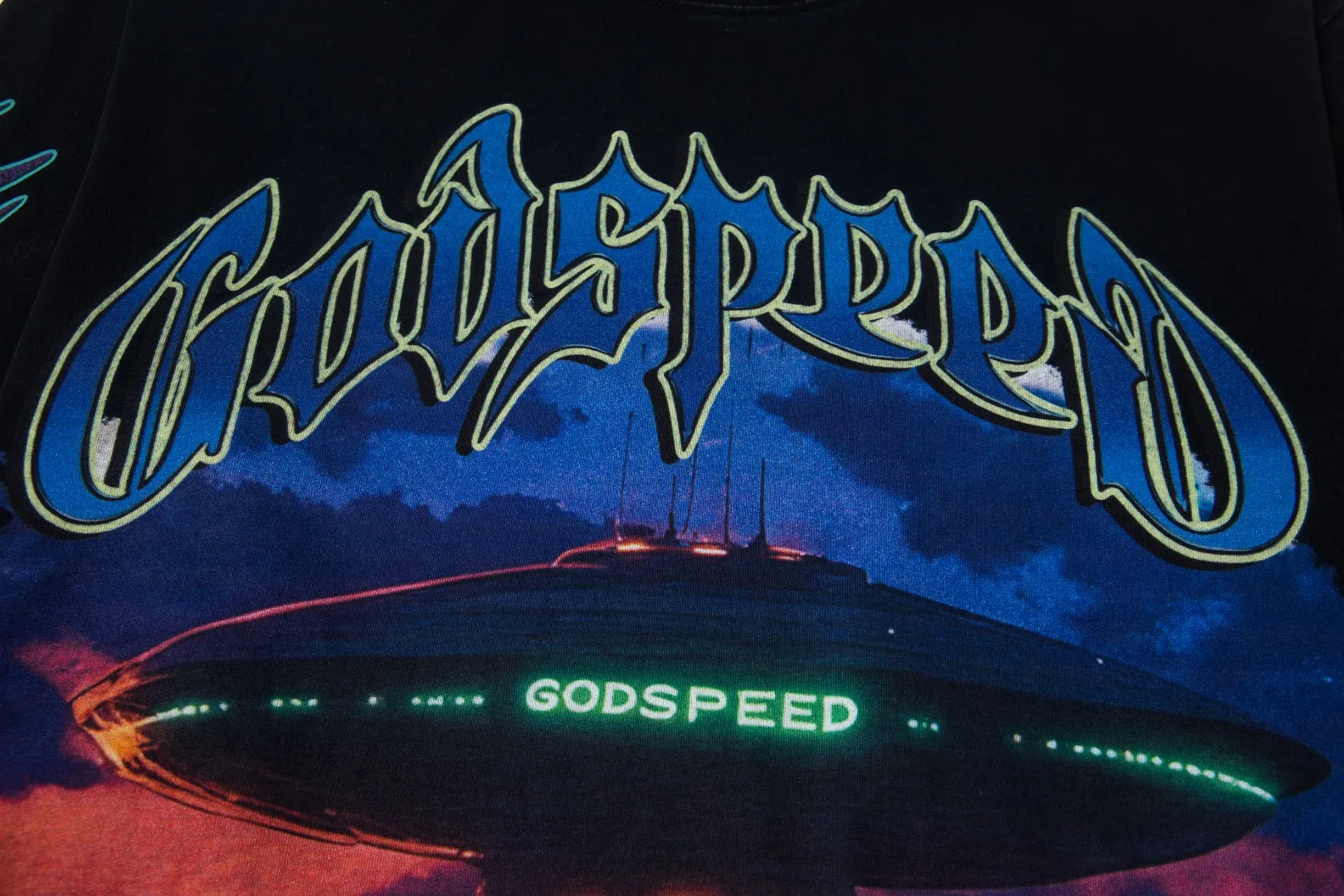 G53# GodSpeed ​​white ink direct spray washed long sleeve S-XL size black (washed) P156 apricot P146