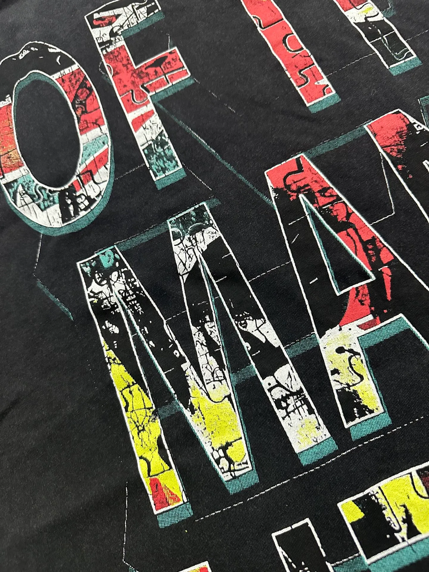 6136# Washed black I P116 Real stock (American fashion niche) Godspeed cross-border American rock and roll street washed retro style short-sleeved T (craft printing) Fabric (fabric): 32 counts combed double yarn 250 grams weight Size (size): S-M-L-XL Color (colour): Washed black