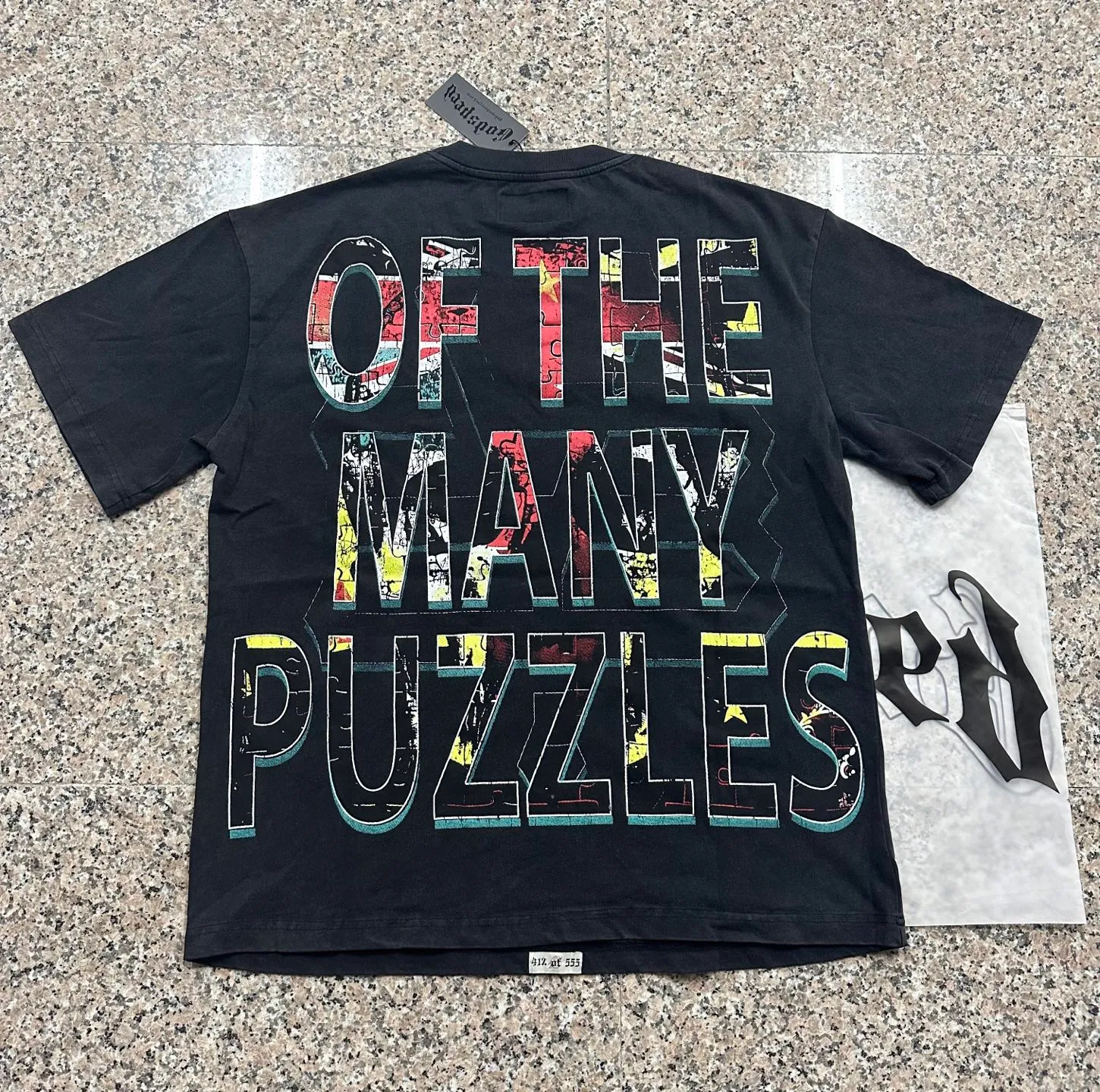 6136# Washed black I P116 Real stock (American fashion niche) Godspeed cross-border American rock and roll street washed retro style short-sleeved T (craft printing) Fabric (fabric): 32 counts combed double yarn 250 grams weight Size (size): S-M-L-XL Color (colour): Washed black