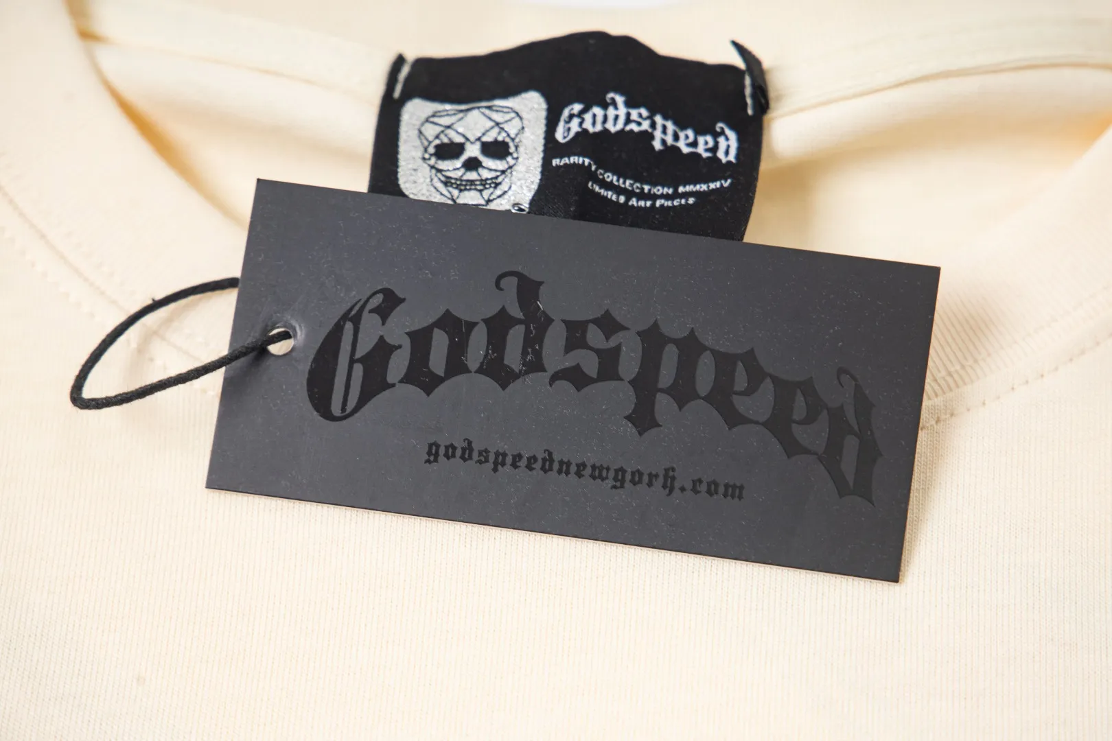 G47# GodSpeed ​​white ink direct spray washed long sleeve S-XL size black (washed) P156 apricot P146