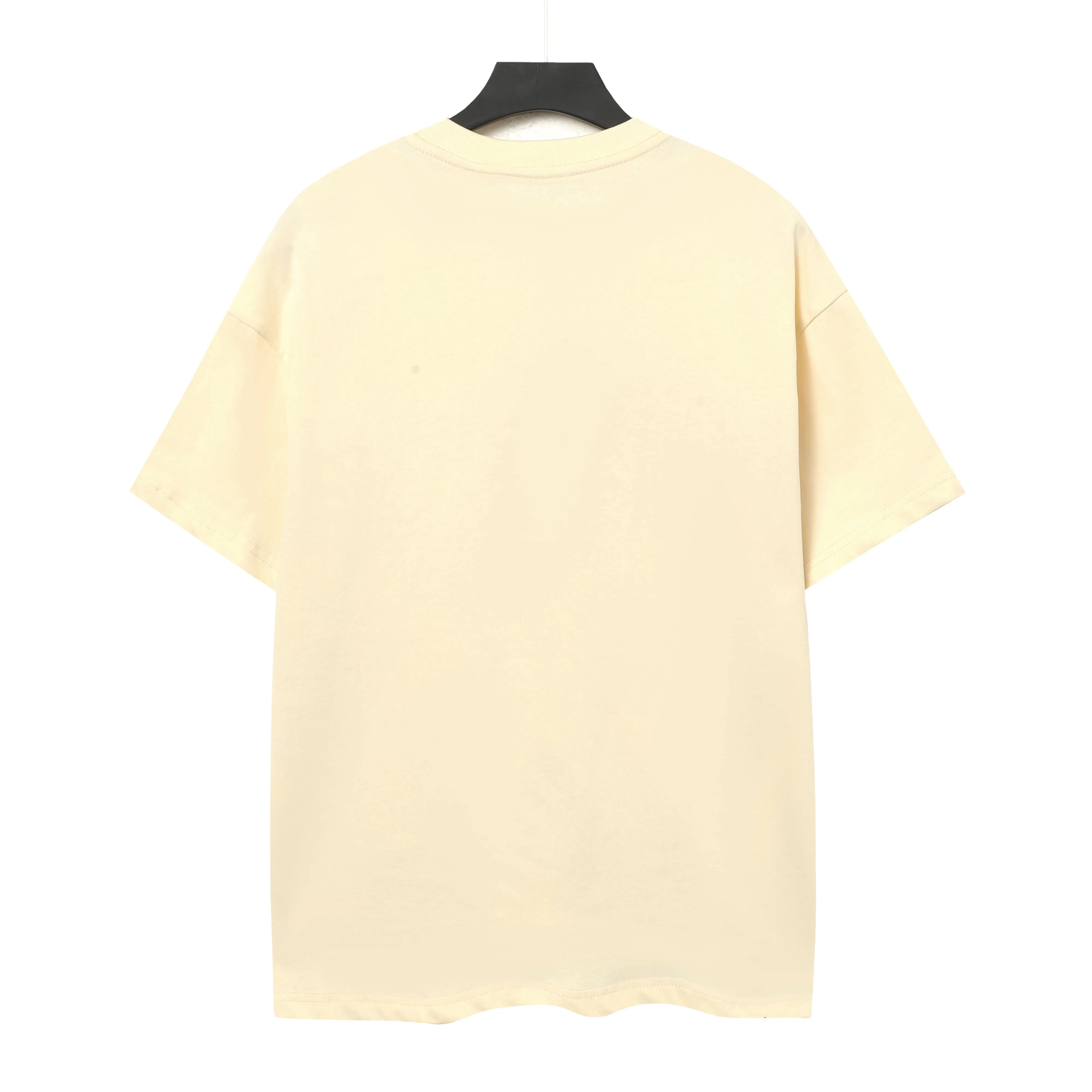 5011#apricot|P104 Godspeed cross-border American rock and roll street washed retro style short-sleeved T (craft printing) fabric (fabric) 32 count combed double yarn 240 grams weight code number (size): S-M-L-XL color (colour): apricot