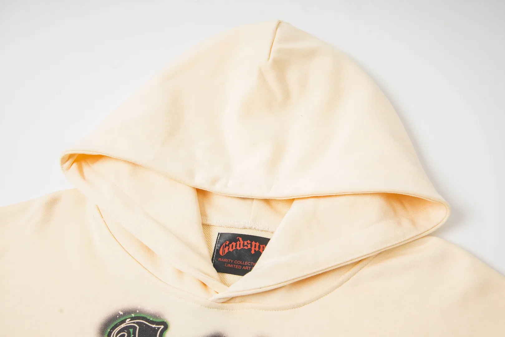 G36# GodSpeed ​​white ink direct spray sweatshirt S-XL apricot P226