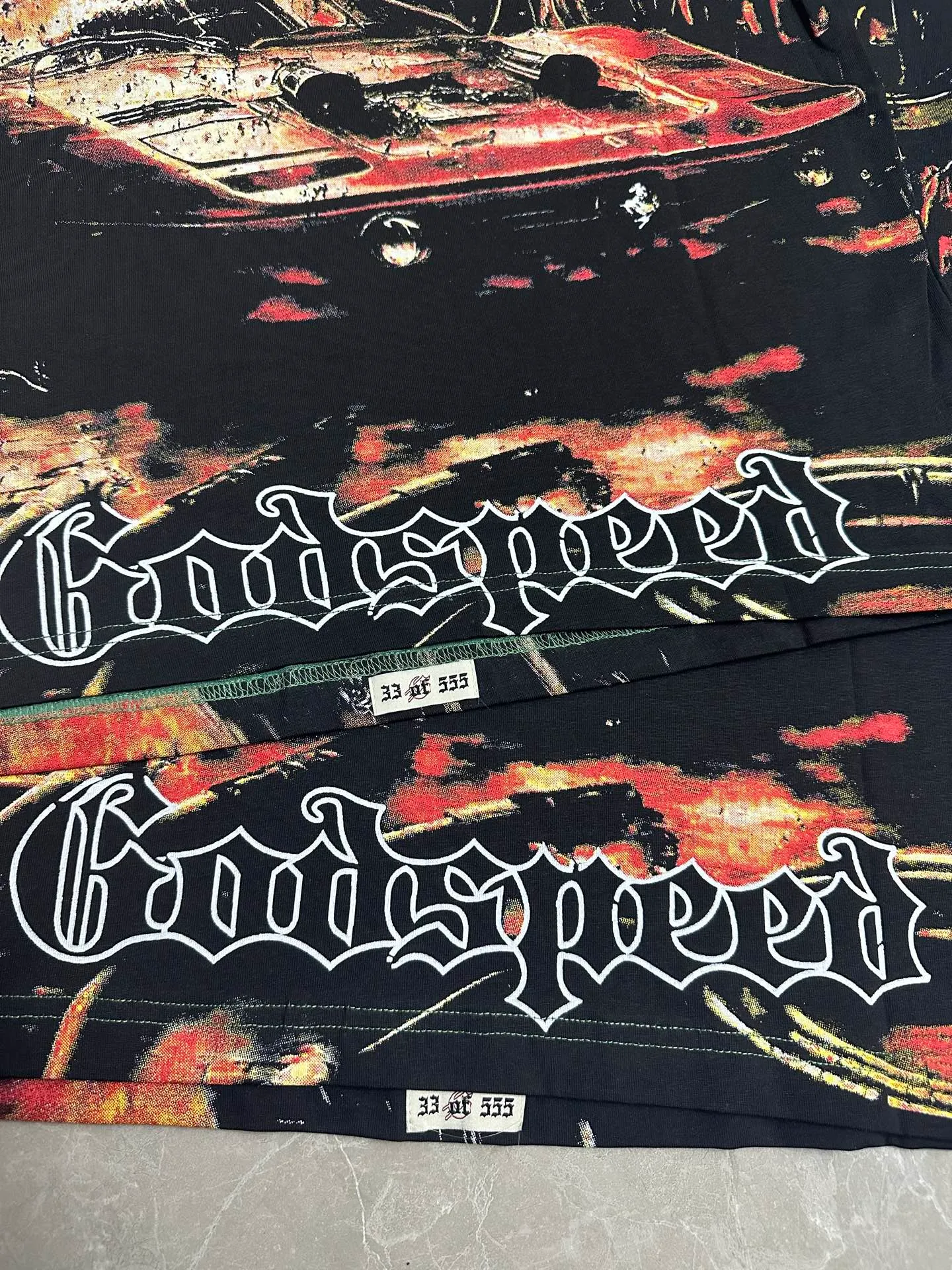 5316#pine cypress green I P104 Godspeed cross-border American rock and roll street washed retro style short-sleeved T (craft printing) fabric (fabric): 32 counts combed double yarn 240 grams weight code number (size): S-M-L-XL color (colour): pine cypress green