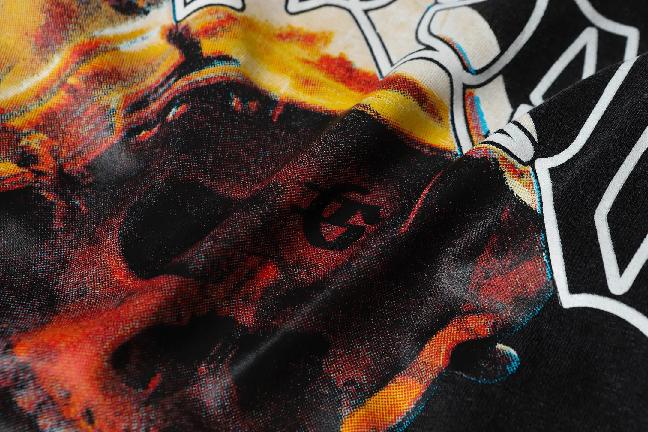 6070# washed black I P116 Godspeed cross-border American rock and roll street washed retro style short-sleeved T (craft printing) fabric (fabric): 32 count combed double yarn 250 grams weight code number (size): S-M-L-XL color (colour): washed black 👉