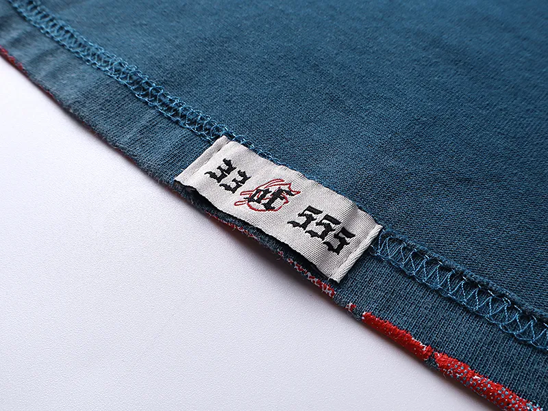 1101# P160 Washed Style Real Shot Godspeed American Fashion Rock Street Retro Washed Distressed Printed Pure Cotton Short Sleeves Fabric: 270g 32 Count Fine Cotton Double Yarn Pure Cotton Color: Washed Black Washed Blue Code Number: S M L XL
