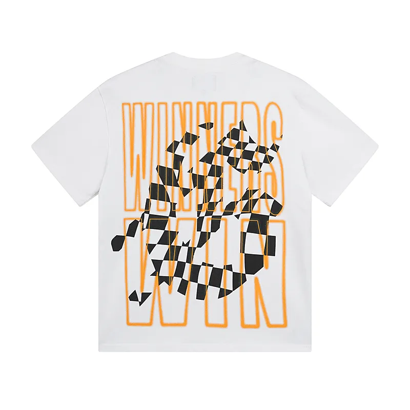3016# P110 Real shot Godspeed American fashion rock street retro loose printed cotton short sleeves Fabric: 240g 32 count fine cotton double yarn pure cotton Color: off-white Size: S M L XL