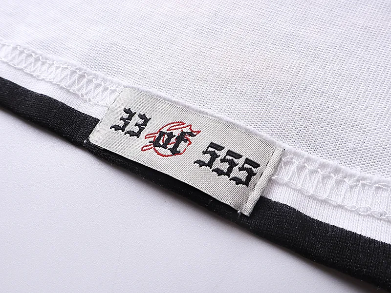 3016# P110 Real shot Godspeed American fashion rock street retro loose printed cotton short sleeves Fabric: 240g 32 count fine cotton double yarn pure cotton Color: off-white Size: S M L XL