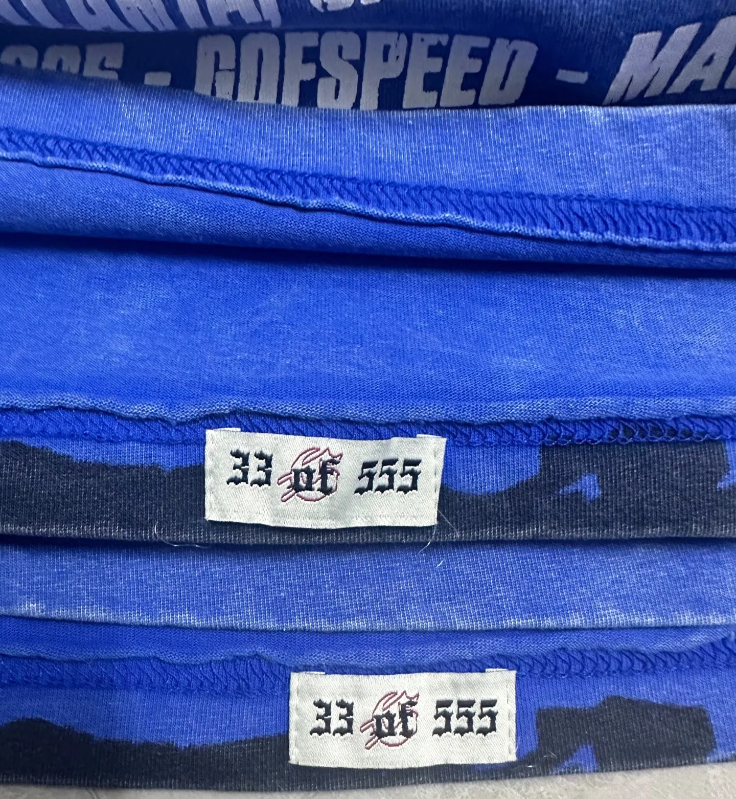 6117# Washed Klein Blue ｜ P116 Exclusive new Godspeed cross-border American rock and roll street washed retro style short-sleeved T (craft print) Fabric: 32 count combed double yarn 250 grams weight Size (size): S-M-L-XL Color (colour): Washed retro Klein blue 👉
