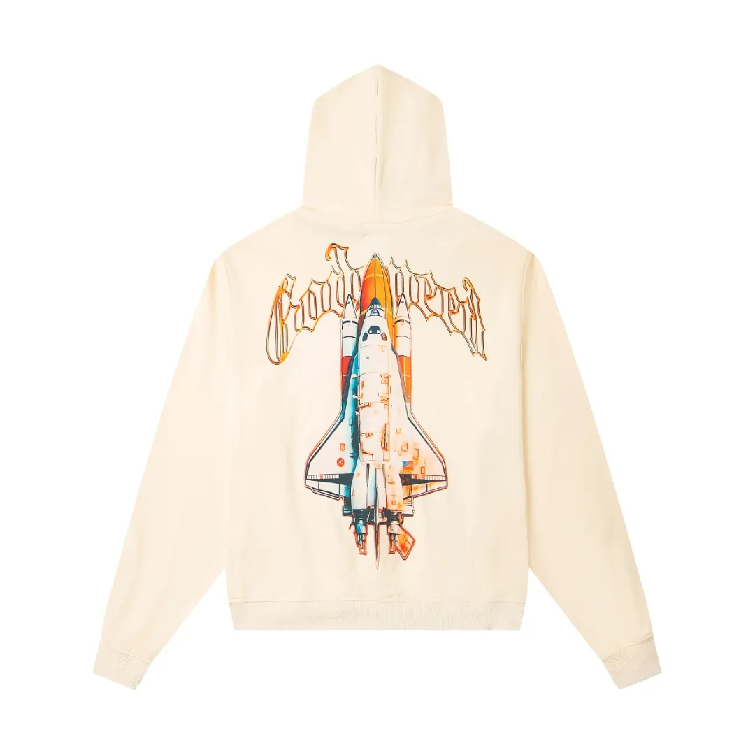 G23# GodSpeed ​​white ink direct spray sweatshirt S-XL washed black P236 apricot P226
