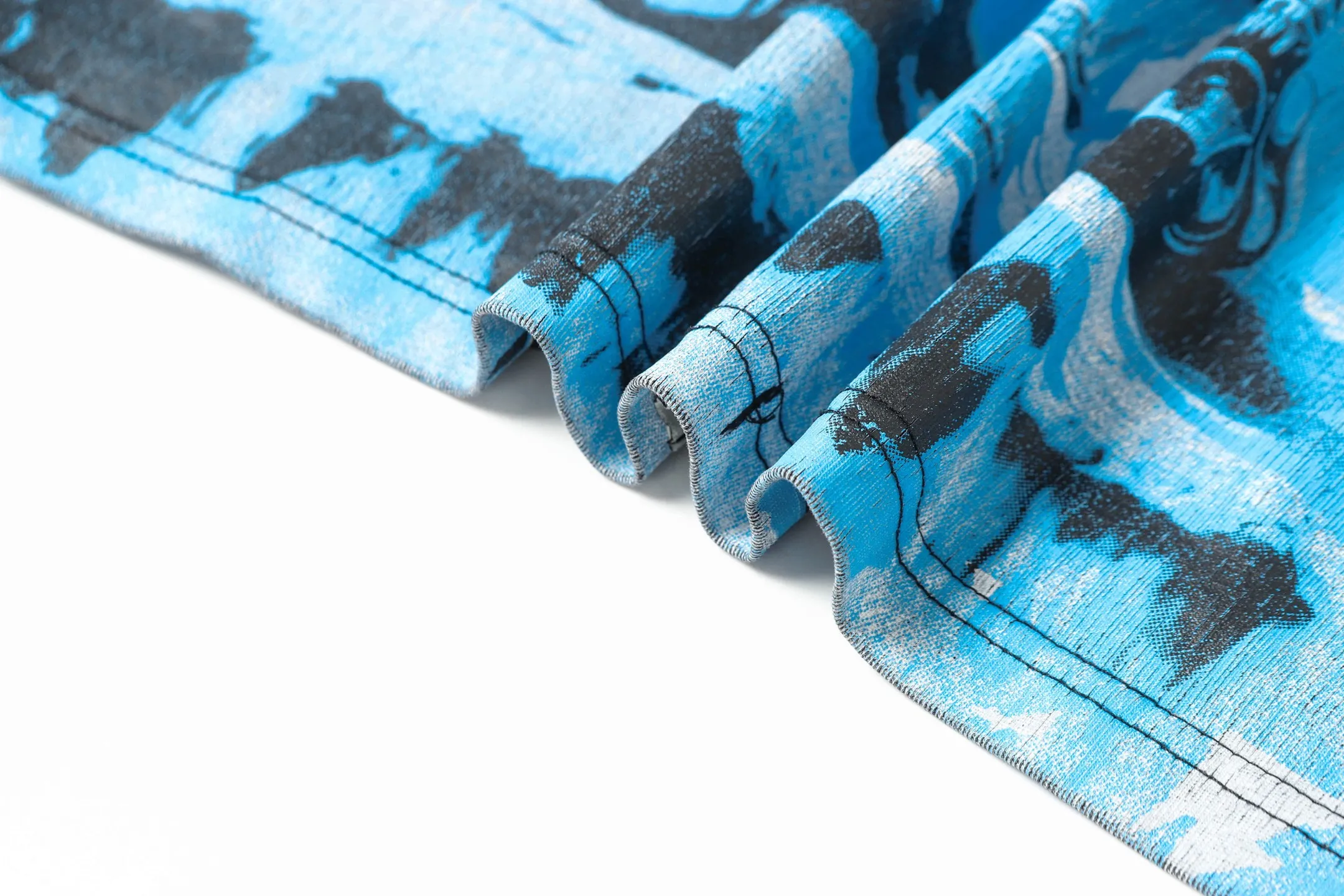 6015#washed black/washed blue ｜P116 Godspeed cross-border American rock and roll street washed retro style short-sleeved T (craft print) fabric (fabric): 32 count combed double yarn 250g weight size (size): S-M-L-XL color (colour): washed black/washed blue/ 👉 👉 👉
