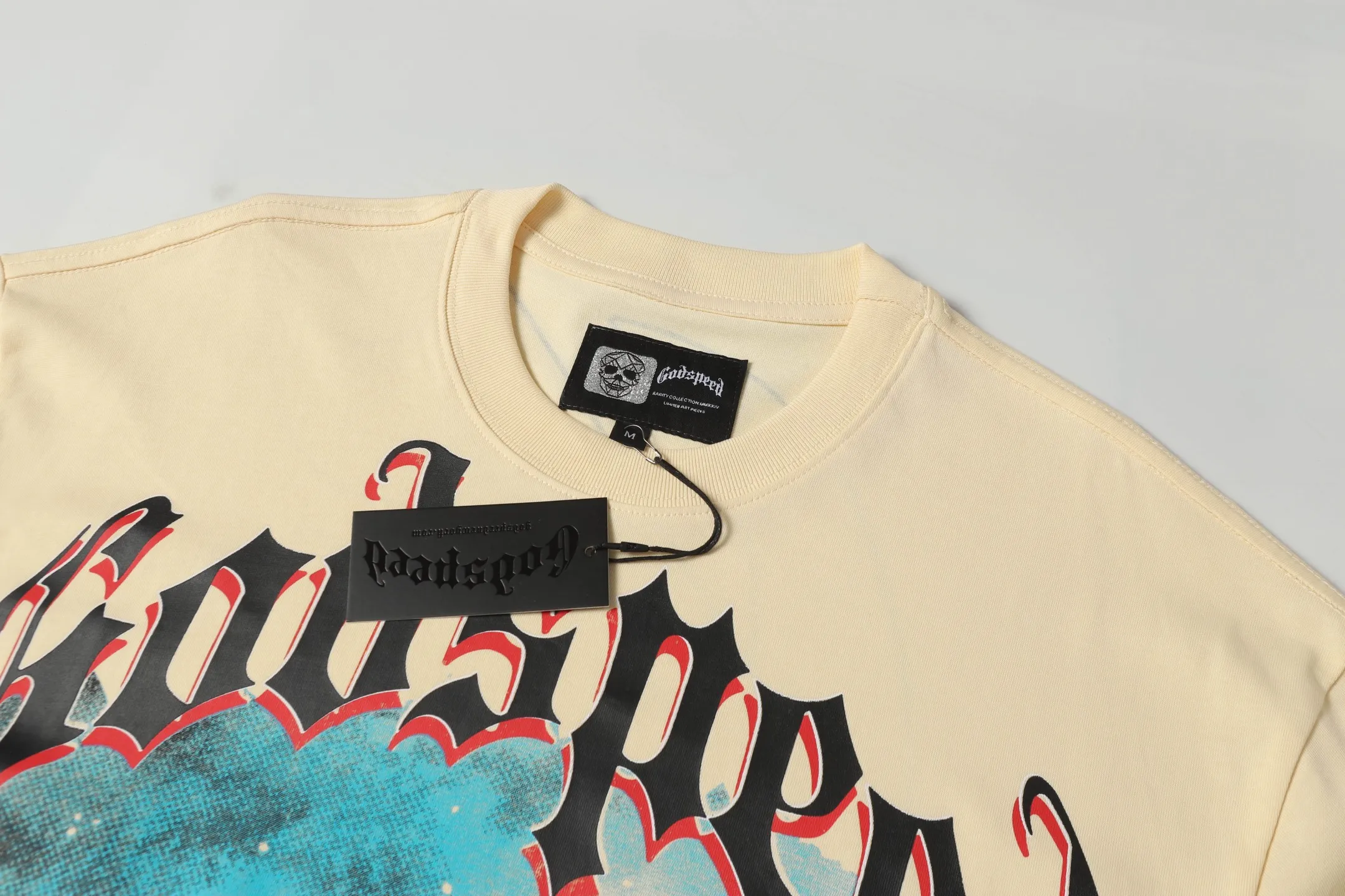 5041#Apricot｜P104 Godspeed cross-border American rock and roll street washed retro style short-sleeved T (craft printing) fabric (fabric) 32 counts combed double yarn 240 grams weight code number (size): S-M-L-XL color (colour): apricot 👉
