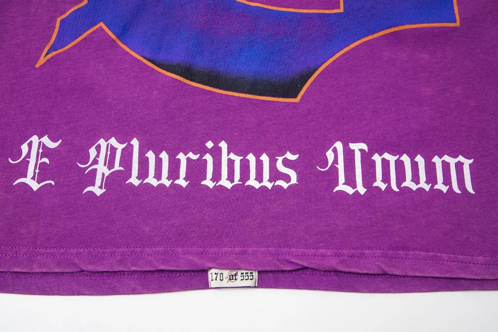 G55# GodSpeed ​​white ink direct spray washed long sleeve S-XL size purple (washed) P156 apricot P146