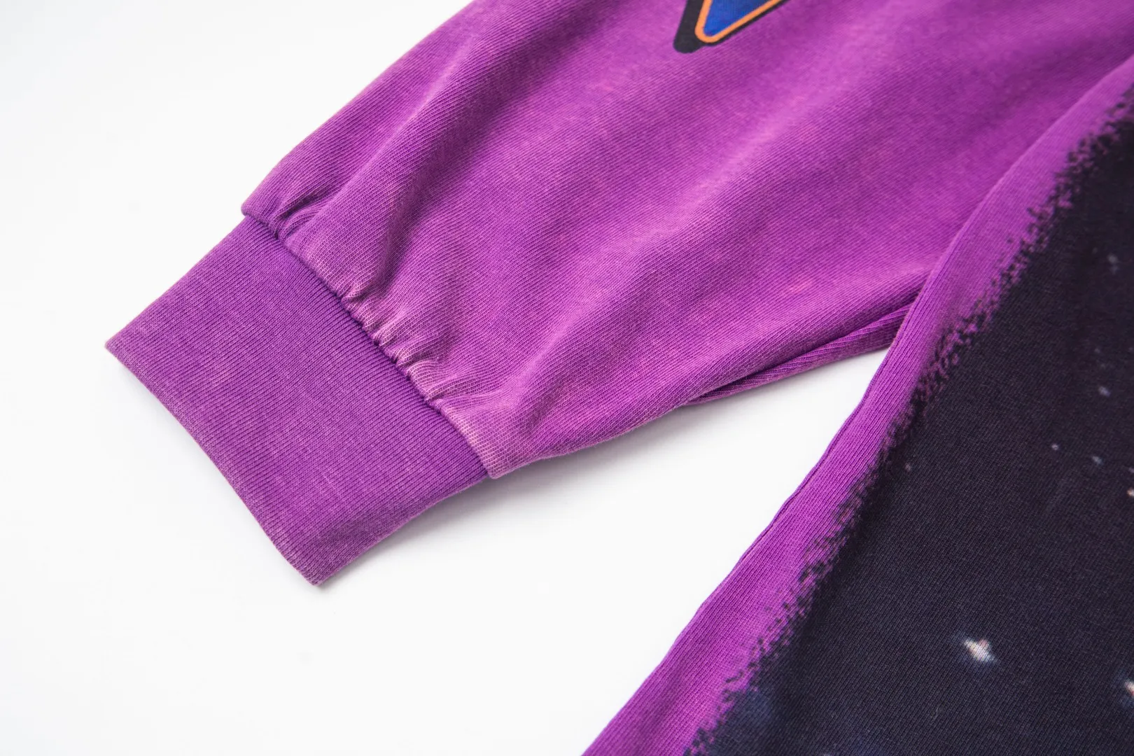 G55# GodSpeed ​​white ink direct spray washed long sleeve S-XL size purple (washed) P156 apricot P146