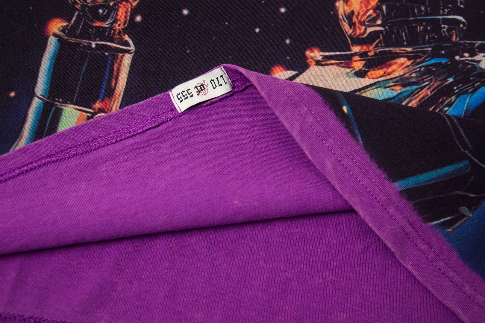G55# GodSpeed ​​white ink direct spray washed long sleeve S-XL size purple (washed) P156 apricot P146