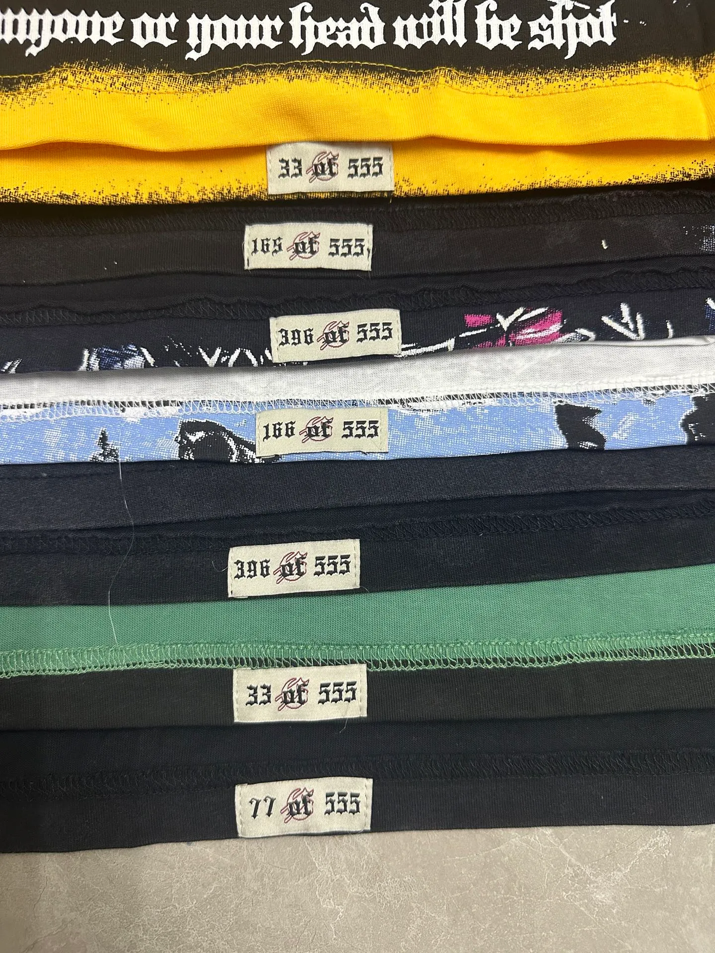 5121# White | P104 Godspeed cross-border American rock and roll street washed retro style short-sleeved T (craft printing) fabric (fabric): 32-count combed double yarn 240 grams weight code number (size): S-M-L-XL color (colour): white