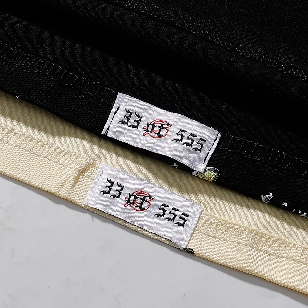 No. 7059, Meichao Godspeed convenience store white car printed high weight double yarn pure cotton casual short-sleeved T-shirt batch 110 Color: black, apricot; Size: S M L XL
