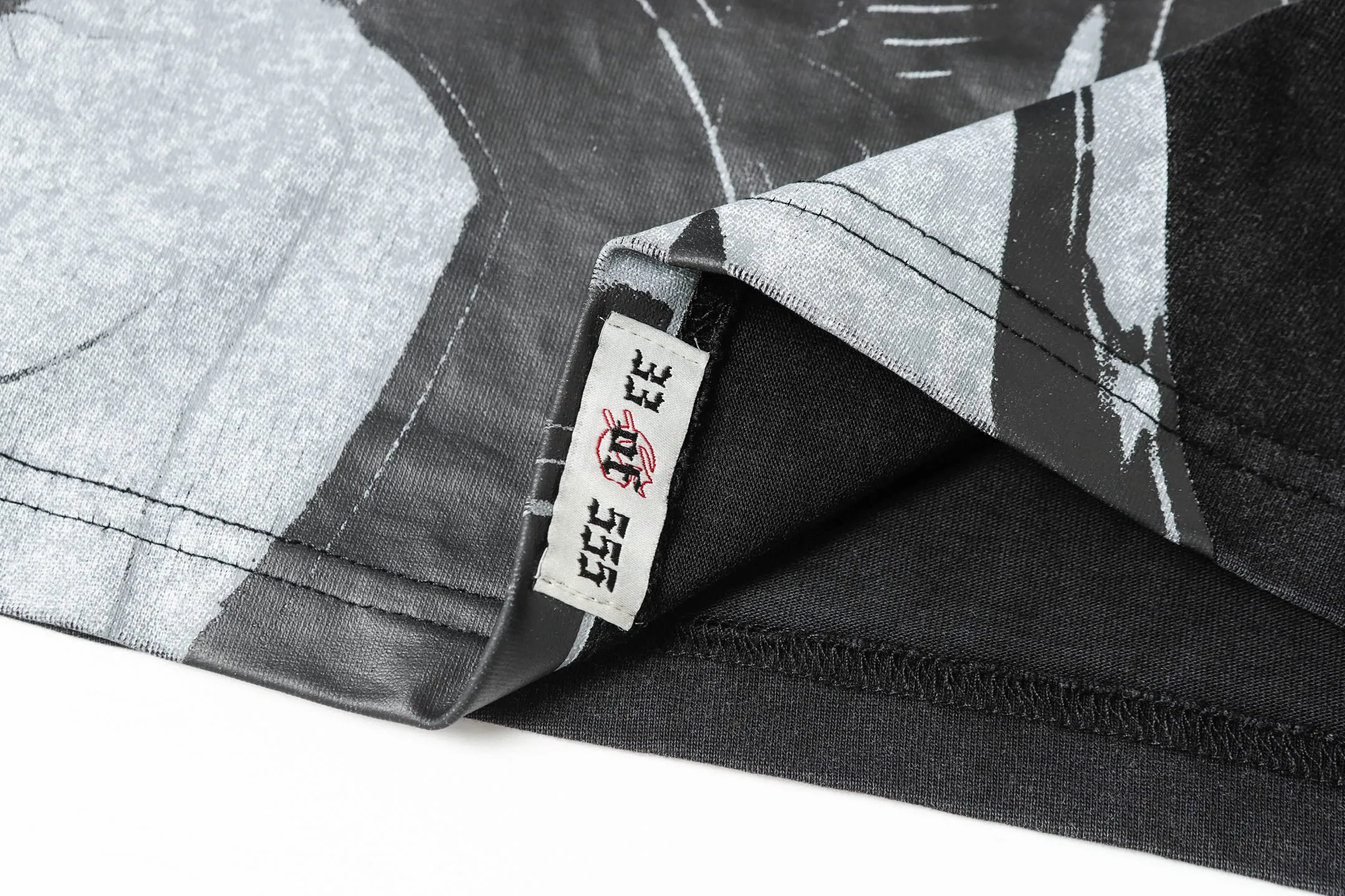 6007#washed black｜P116 Godspeed cross-border American rock and roll street washed retro style short-sleeved T (craft printing) fabric (fabric): 32 count combed double yarn 250g weight size (size): S-M-L-XL color (colour): washed black 👉 👉