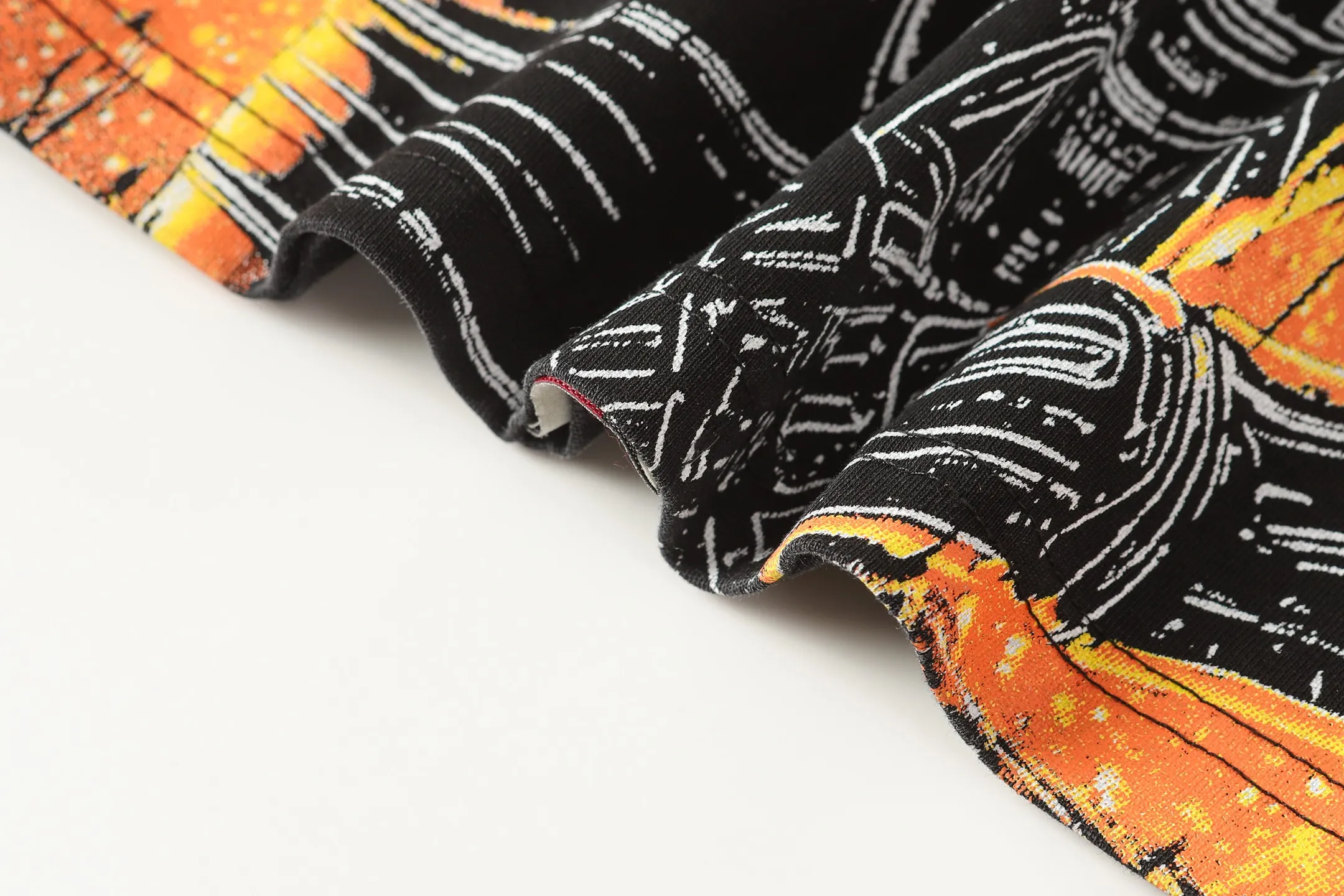 6106#washed black | P116 Godspeed cross-border American rock and roll street washed retro style short-sleeved T (craft printing) fabric (fabric): 32 count combed double yarn 250g weight code number (size): S-M-L-XL color (colour): washed black