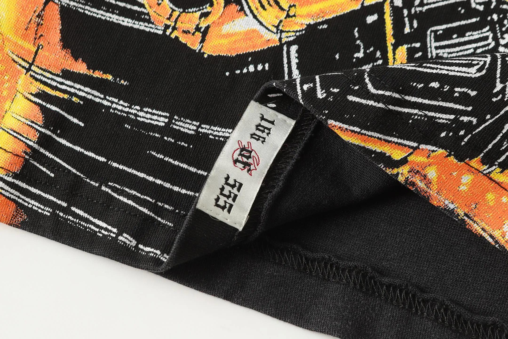 6106#washed black | P116 Godspeed cross-border American rock and roll street washed retro style short-sleeved T (craft printing) fabric (fabric): 32 count combed double yarn 250g weight code number (size): S-M-L-XL color (colour): washed black