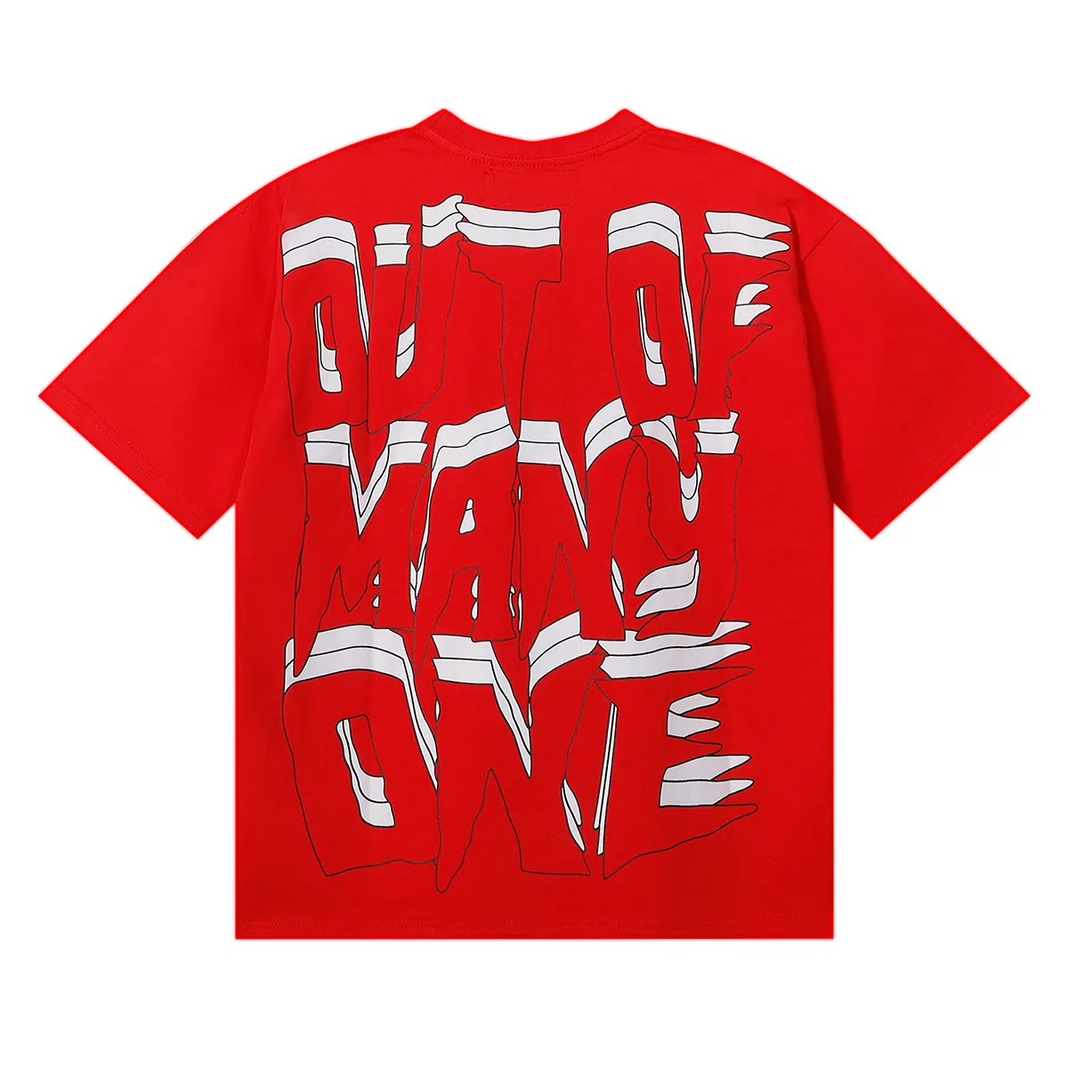 No. 7069, American fashion Godspeed sports car skull racer print high quality double yarn pure cotton casual short-sleeved T-shirt batch 110 Color: black, white, red; Size: S M L XL