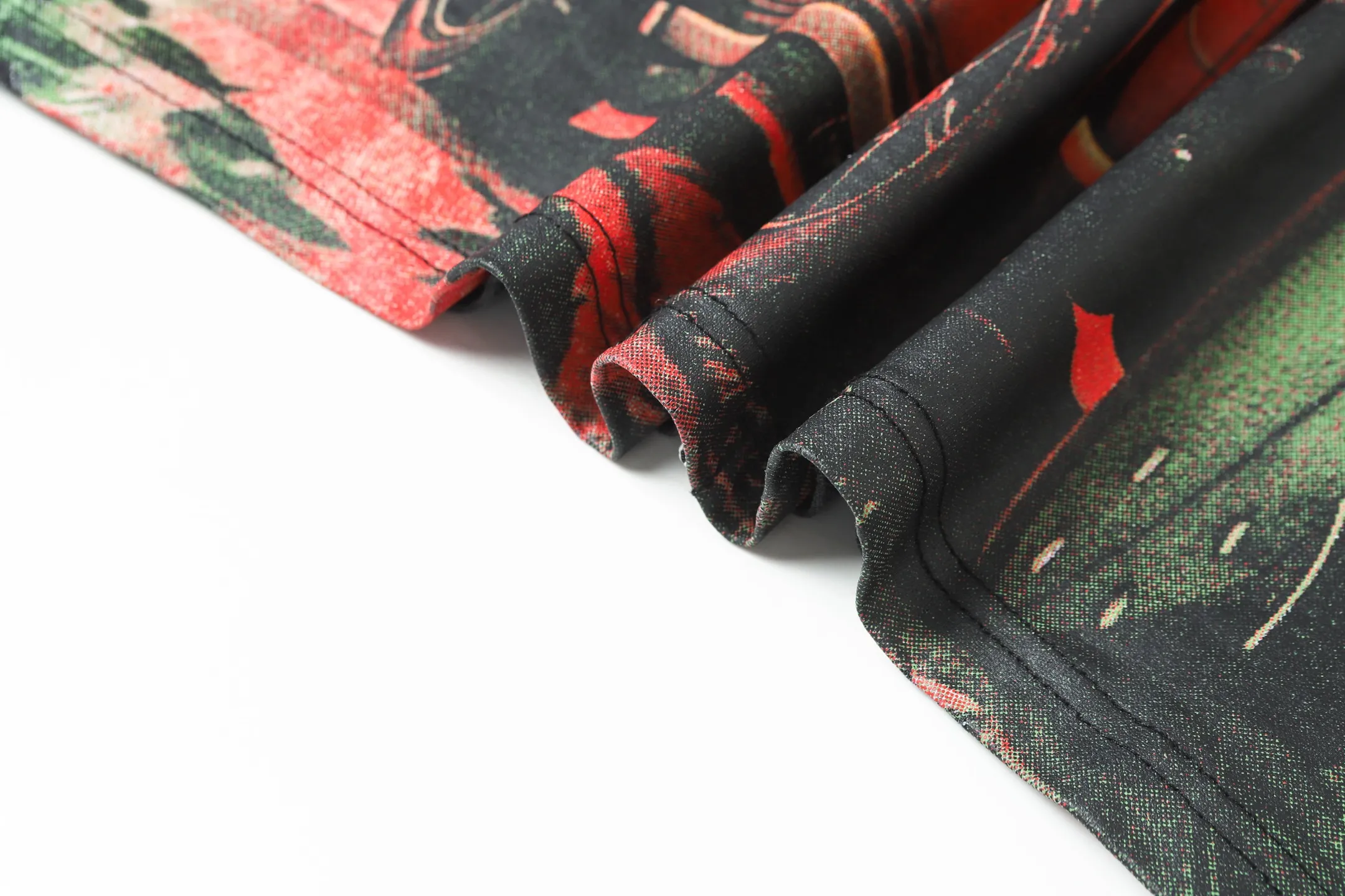 6072#washed black｜P116 Godspeed cross-border American rock and roll street washed retro style short-sleeved T (craft printing) fabric (fabric): 32 count combed double yarn 250g weight size (size): S-M-L-XL color (colour): washed black