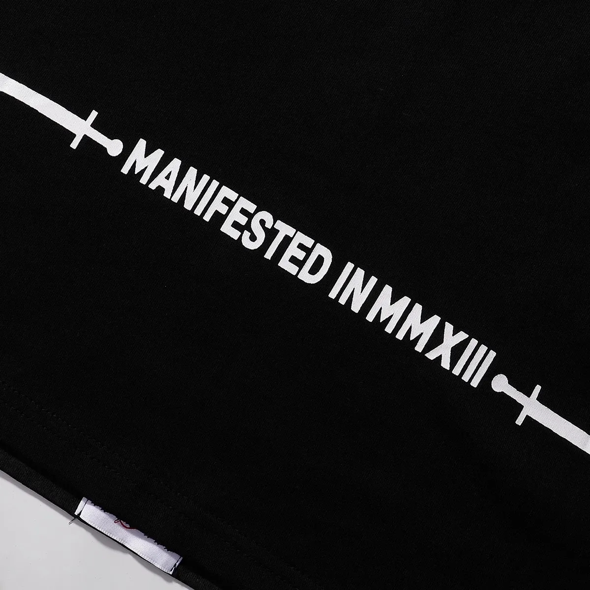 No. 7035, Mechao Godspeed helicopter printed high-quality double yarn pure cotton casual short-sleeved T-shirt batch 110 Color: black; Size: S M L XL