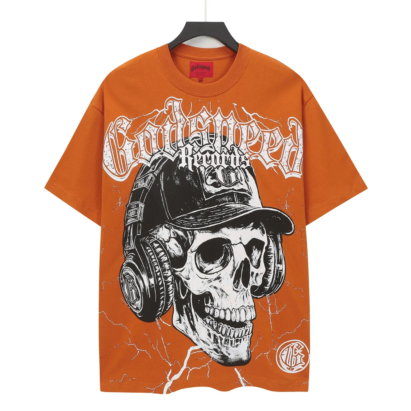 5130# Retro Brick Red I P106 Real Spot - The latest exclusive Godspeed cross-border American rock and roll street washed retro style short-sleeved T (craft printing) Fabric (fabric): 32-count combed double yarn 240 grams weight Size (size): S-M-L-XL Color (colour): Retro Brick Red 👉