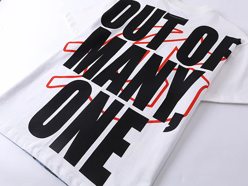 3006# P110 Real shot Godspeed American fashion rock street retro loose printed cotton short sleeves Fabric: 240g 32 count fine cotton double yarn pure cotton Color: off-white Size: S M L XL