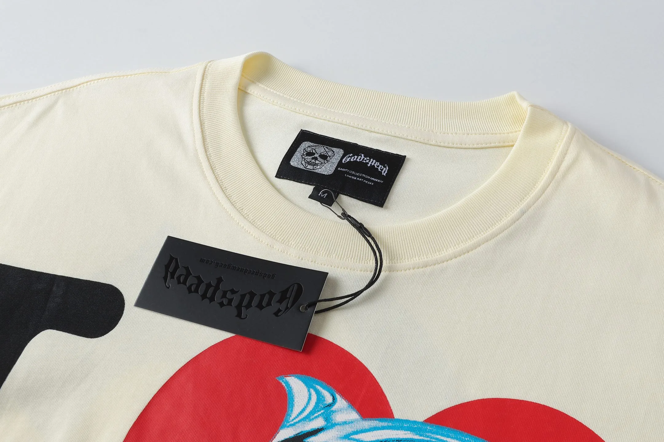 5082#apricot color |. P104 Godspeed cross-border American rock and roll street washed retro style short-sleeved T (craft printing) fabric (fabric) 32-count combed double yarn 240 grams weight code number (size): S-M-L-XL color (colour): apricot
