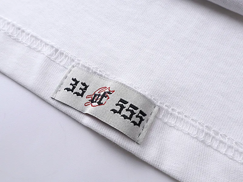 3018# P110 Real shot Godspeed American fashion rock street retro loose printed cotton short sleeves Fabric: 240g 32 count fine cotton double yarn pure cotton Color: off-white Size: S M L XL