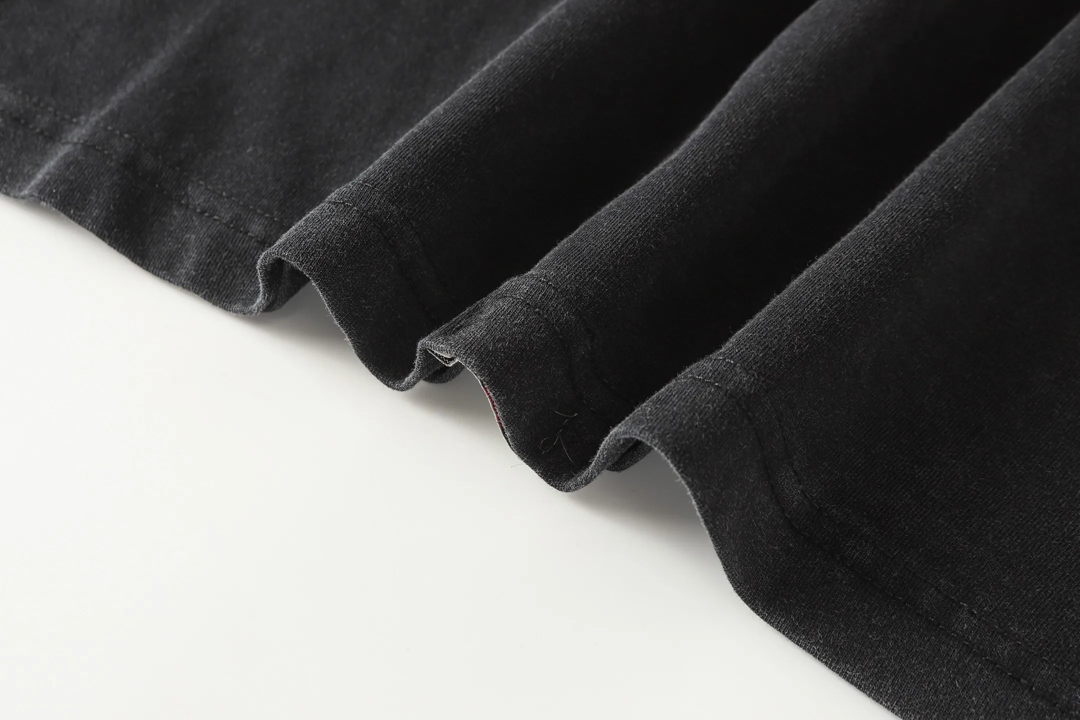 6107# washed black I P116 Godspeed cross-border American rock and roll street washed retro style short-sleeved T (process printing) fabric (fabric): washed black, blue: 32 count combed double yarn 250 grams weight code number (size): S-M-L-XL color (colour): washed black,
