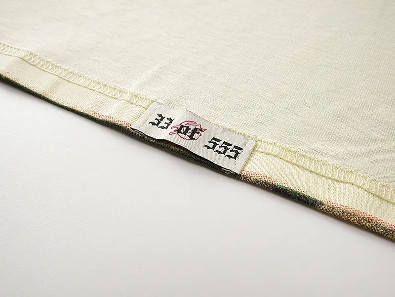 3108# P106 Real shot Godspeed American fashion rock street retro loose printed cotton short sleeves Fabric: 240g 32 count fine cotton double yarn pure cotton Color: apricot Size: S M L XL