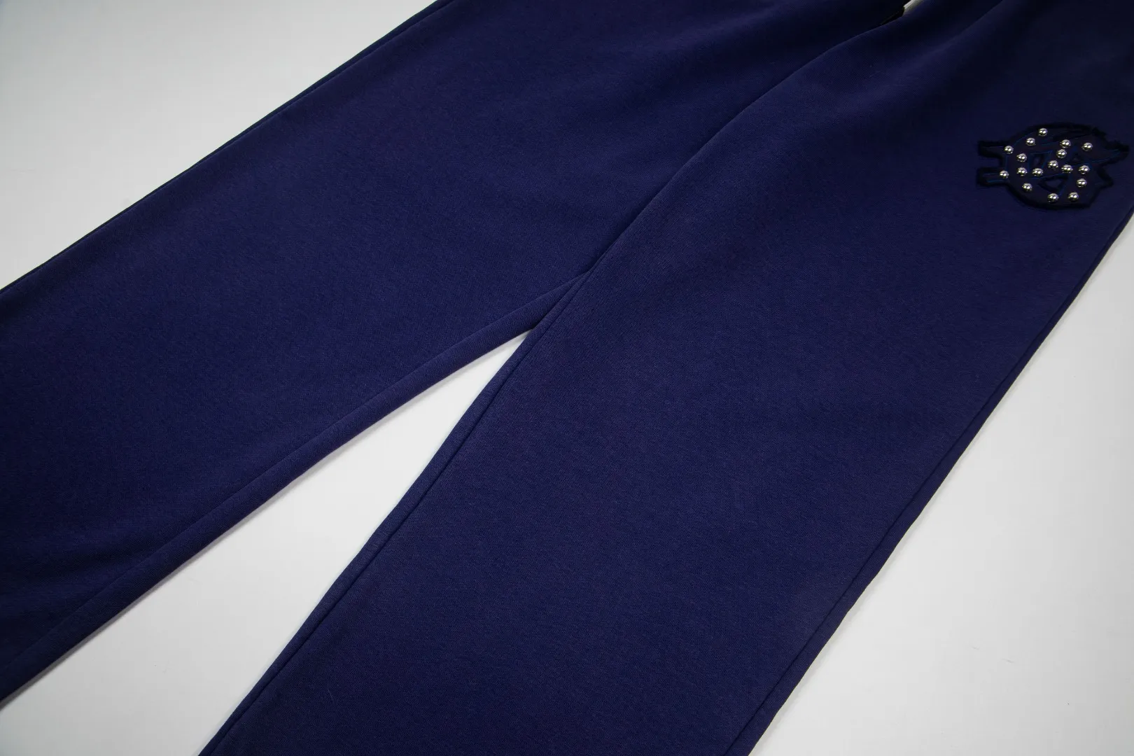 G60# GodSpeed ​​embroidered studded trousers, sizes S-XL, washed black P170, sapphire blue (washed) P170, gray P160