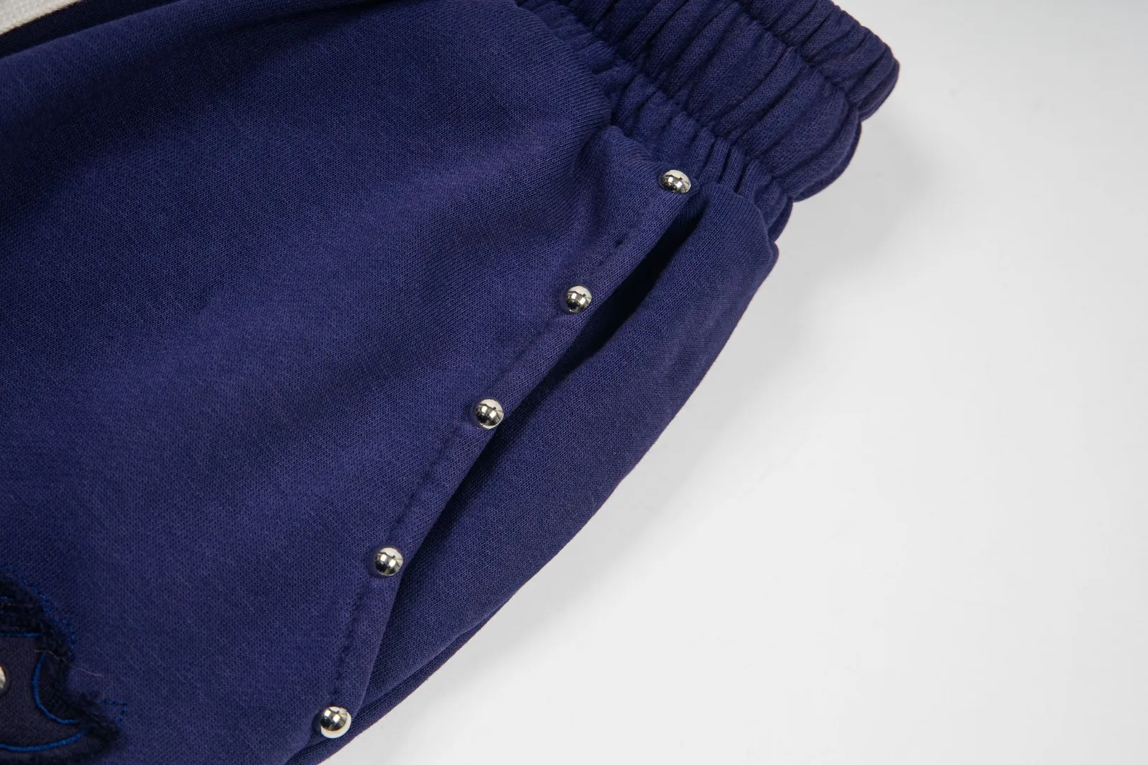 G60# GodSpeed ​​embroidered studded trousers, sizes S-XL, washed black P170, sapphire blue (washed) P170, gray P160
