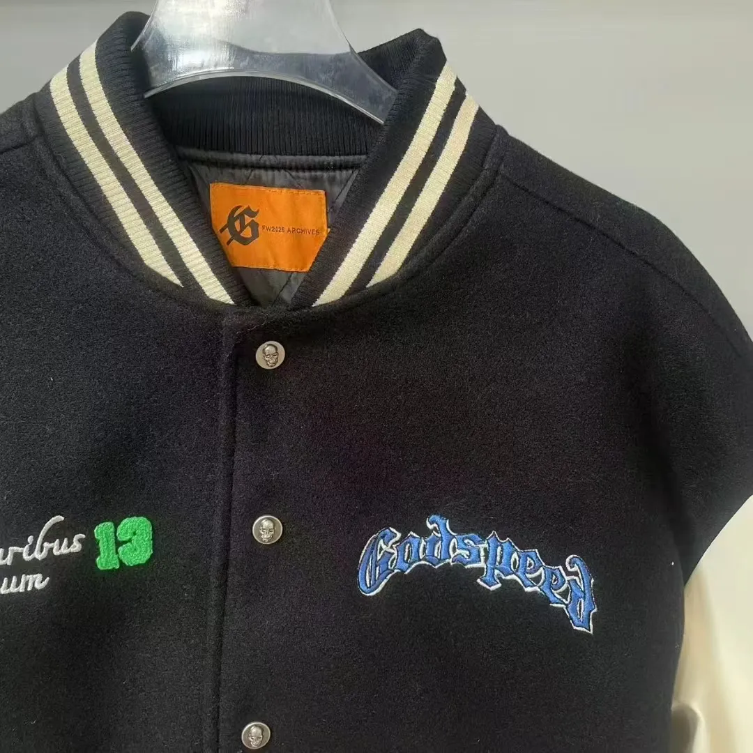 430💰G102 godspeed quilted embroidered baseball jersey back panel 70w needle embroidery s-xl