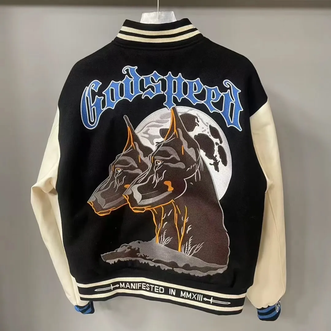 430💰G102 godspeed quilted embroidered baseball jersey back panel 70w needle embroidery s-xl