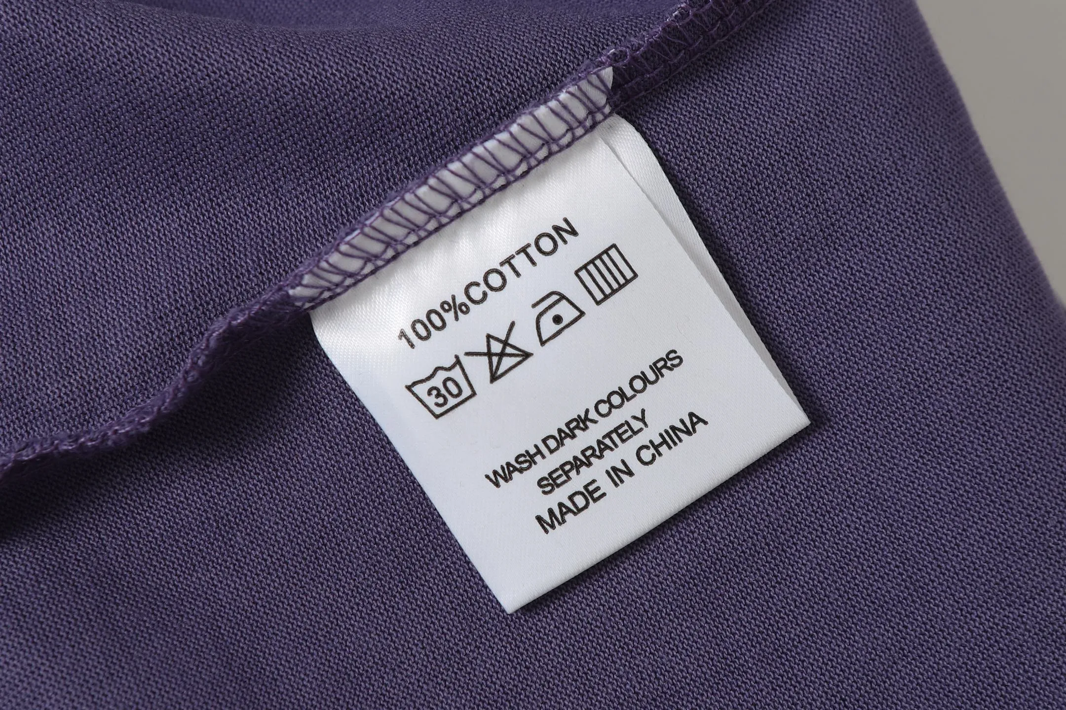 52💰5091#vine purple Godspeed cross-border American rock and roll street wash retro style short-sleeved T (craft printing) fabric (fabric) 32 combed double yarns 240 grams weight code number (size): S-M-L-XL color (colour): vine purple