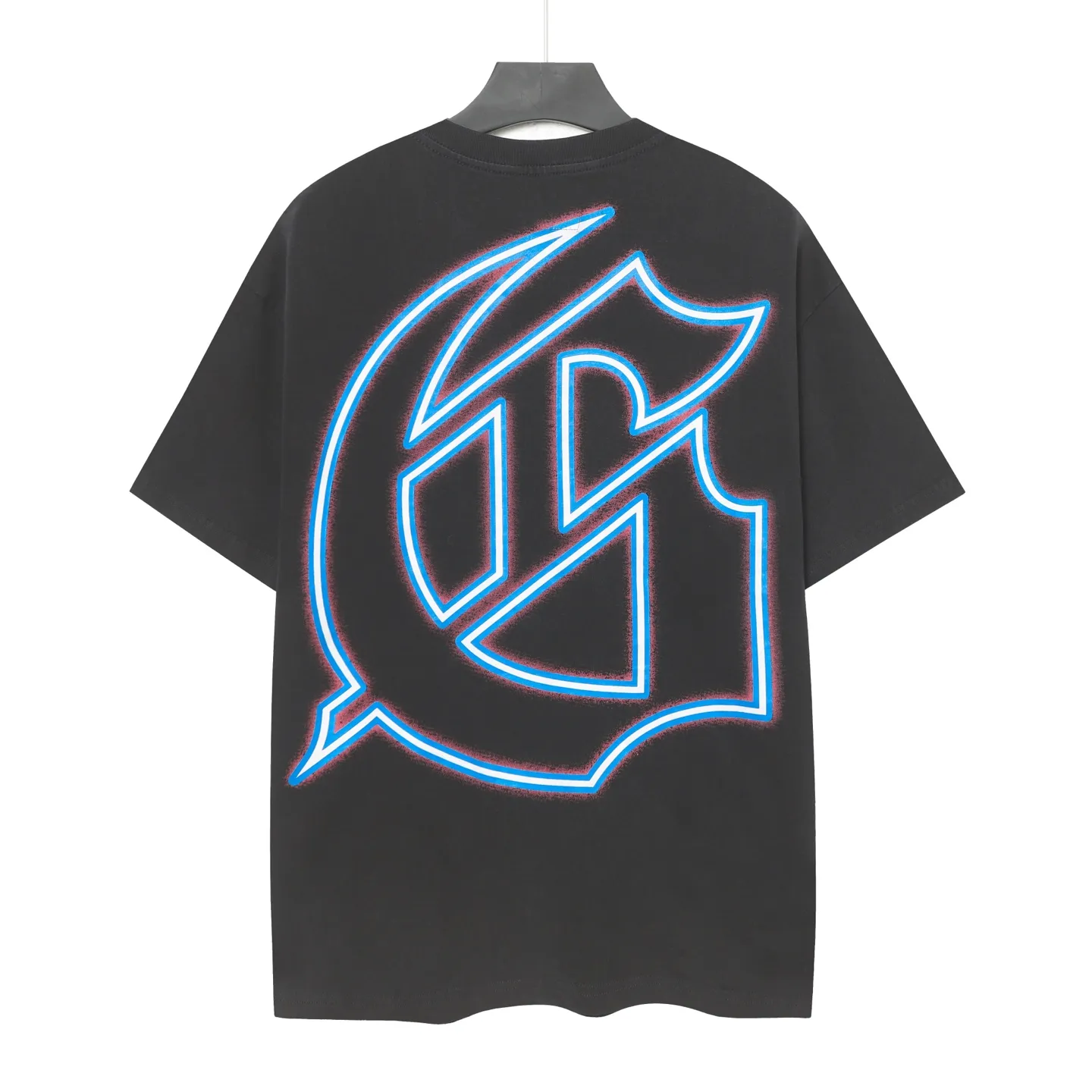 6091#washed black I P116 Godspeed cross-border American rock and roll street washed retro style short-sleeved T (craft printing) fabric (fabric): 32 count combed double yarn 250 grams weight code number (size): S-M-L-XL color (colour): washed black 👉 👉