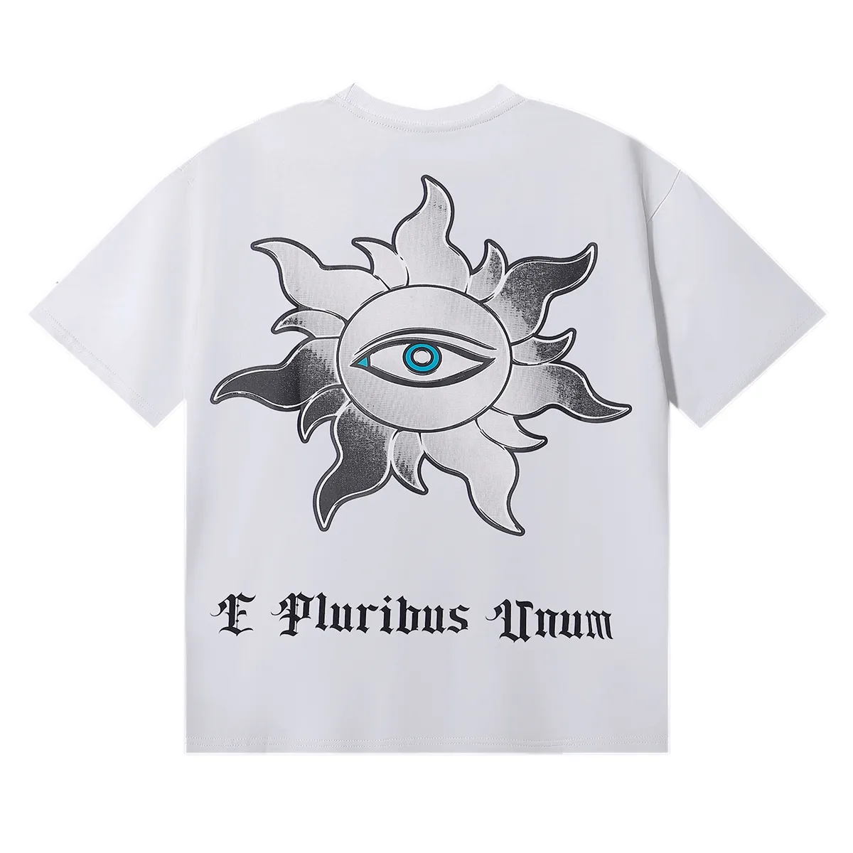No. 7076, Mechao Godspeed Helicopter Lady Liberty printed high-quality double yarn pure cotton casual short-sleeved T-shirt batch 110 Color: black, white, lake green; Size: SM L XL